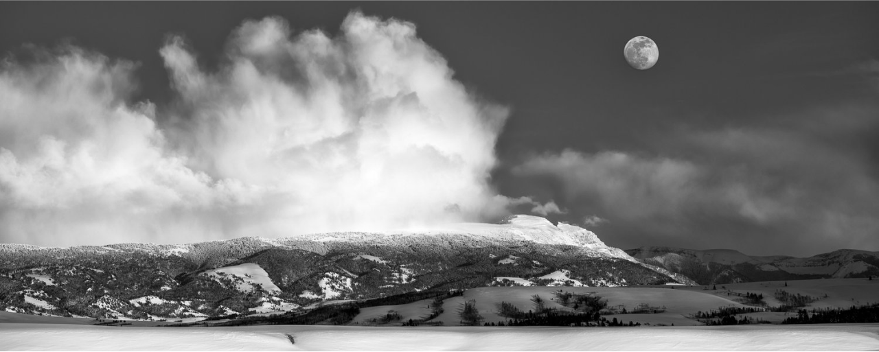 Moonrise Over Sleeping Indian