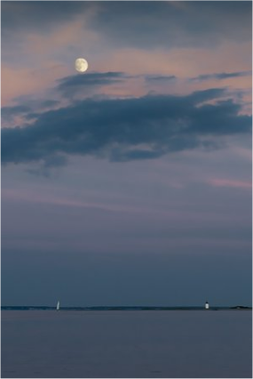 Moon Over Long Point